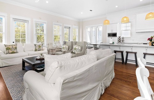 Inlet Beach House | Spacious Home with Bikes, Private Beach Access and Community Pool