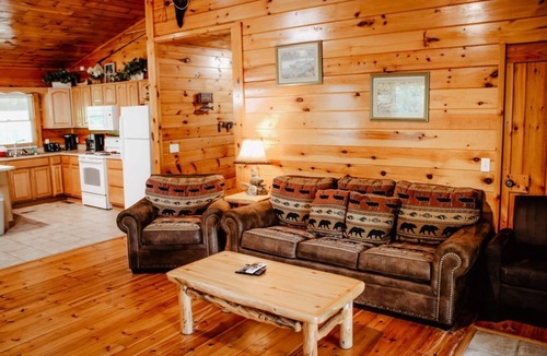 Cosby Cabin | "Sweet Life" Log Cabin Creekside, Trout Fishing, Foosball, Hot Tub and Firepit