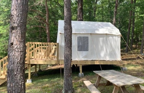Pulaski RV Rental | Tentrr Signature Site - Water's Edge Campsite on Sunset Cove
