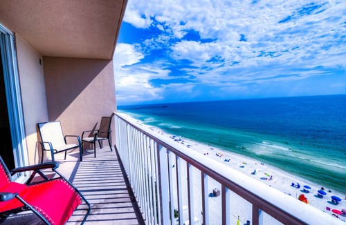 Panama City Beach Condo | Tidewater 906! Ocean Front, Best Amenities, Walk To Pier Park