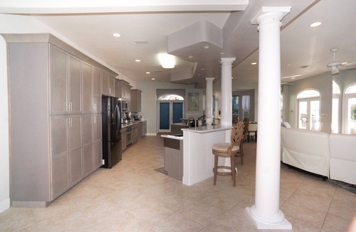 Mary Esther House | Villa Rosa, WATERFRONT HOME, sleeps 16, 6,500 sq ft, with pool and boathouse.