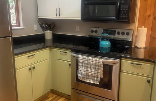 Seven Springs Condo | Walk across the parking lot to the swimming pool and amenities! No car necessary