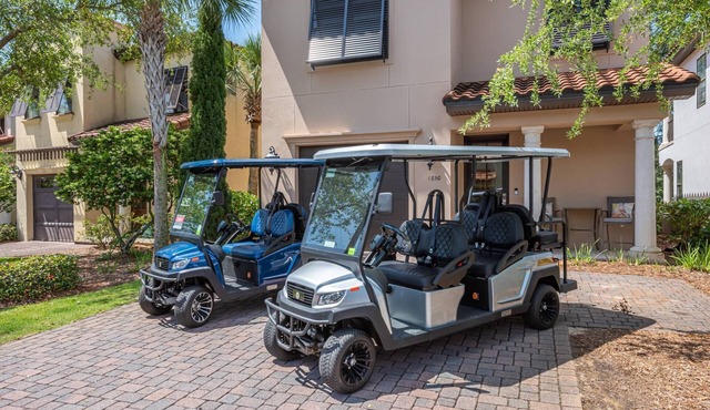 2 Golf Carts Included Golf Front Sandestin Home Mins to Baytowne Wharf