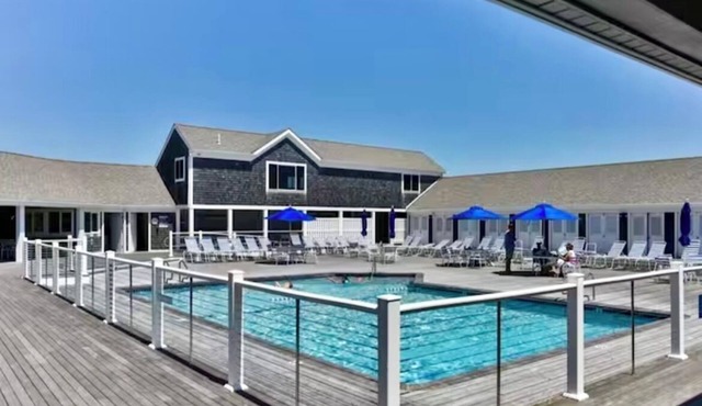 3 bedroom with Ocean views throughout, private beach, salt-water pool, tennis