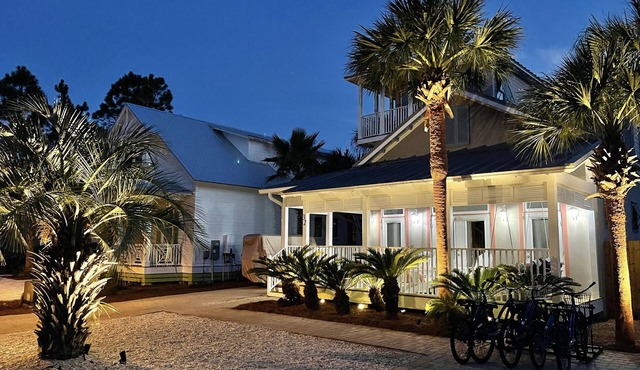 30A Seagrove Beach Vacation Rental with PRIVATE POOL + Golf Cart + Bikes!