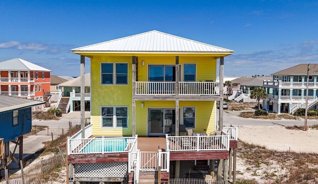 Amazing 5 Bedroom Gulf Front home with private pool just steps from the Gulf