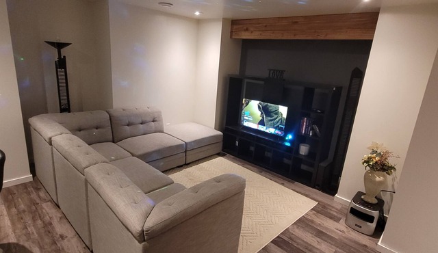 Basement suite with 1bed, 1bath and a sitting area with Kichenete by Westview HC in Stony Plain