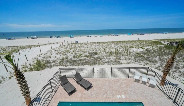 Brand New Beachfront Escape with Pool and Elevator Mexico Beach- The Reef 23