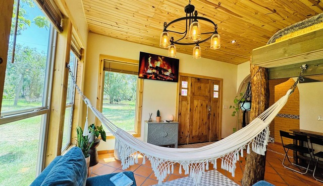 Casita Phoenix… charming mini cabin Spanish style on a Pecan Orchard