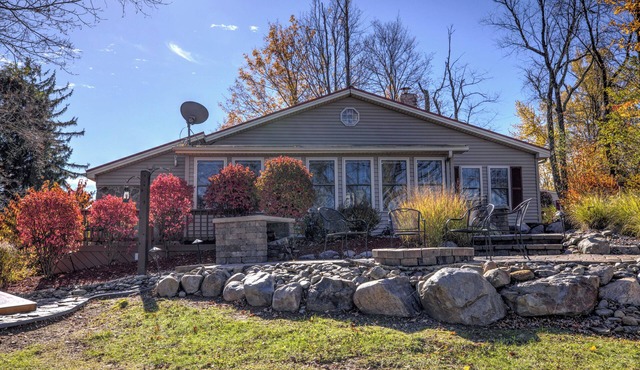 Charming 2-bedroom lake front property that is family friendly.