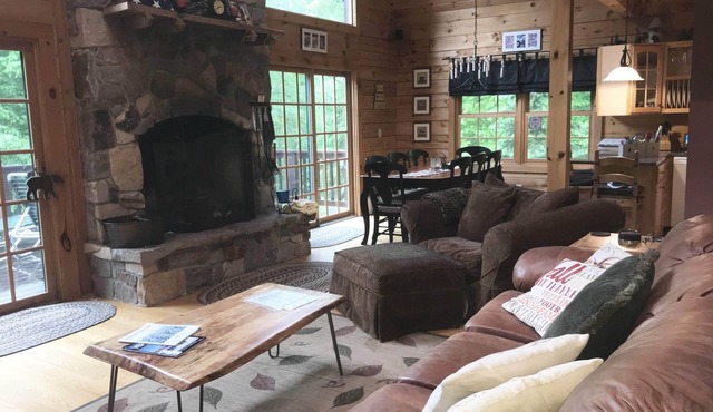 Contemporary Log Home in West Dover
