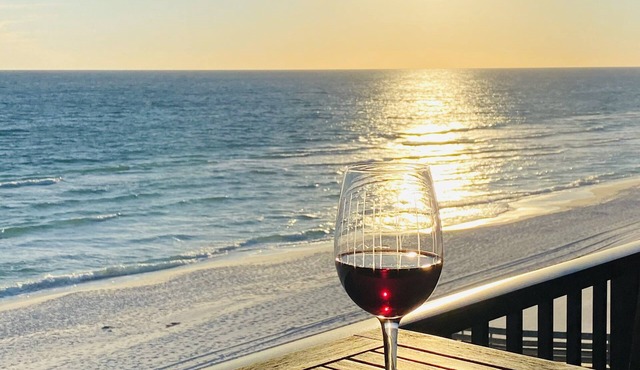 Enjoy amazing gulf front views and free beach service!