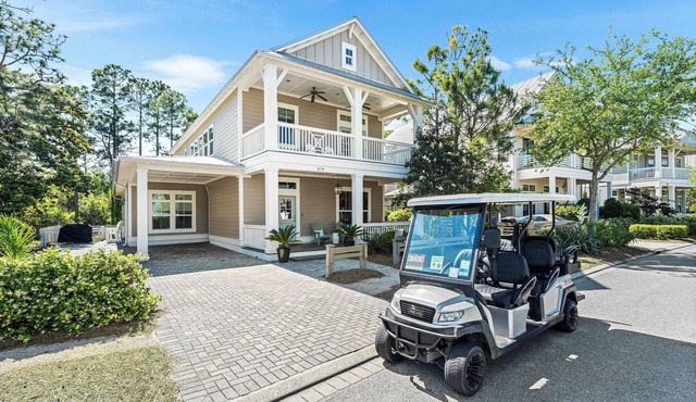 Exquisite 4-Bedroom WaterColor Retreat with Bikes, Golf Cart, and Pet-Friendly Amenities!