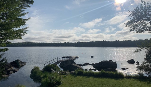 Family friendly, pet friendly lakeside retreat. Close to Acadia National Park.