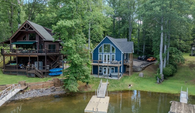 Lakefront Home with Dock, Hot Tub & Views