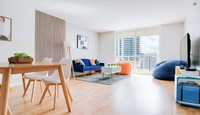 Ocean&City Views Lux Miami Brickell Sleeps 4 KngBd