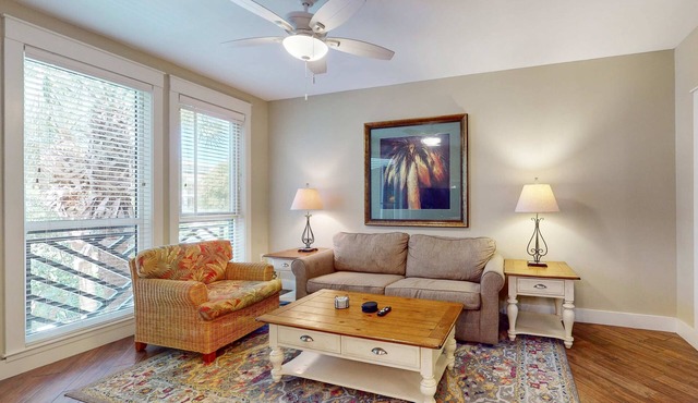 Pilot House getaway steps to shops & dining with pool & fitness center