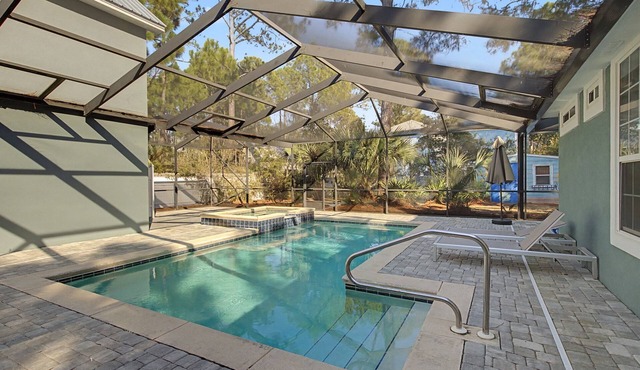 Private 5BR Retreat with Screened-in Pool! Near Beach Access!