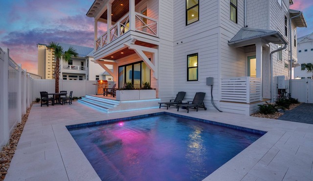 🌊 Private Pool | Gulf Views | 5 King En suites | Bonfires | Beach Service 🏝️