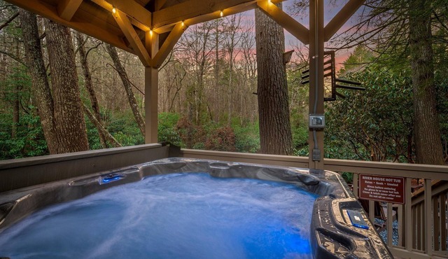Riverfront Cabin | Sauna Hot Tub Private Trail