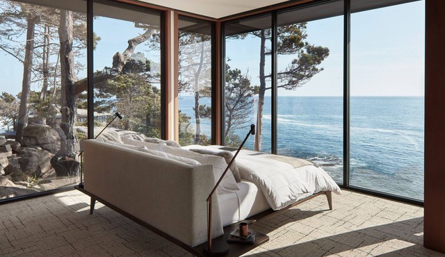 Sonoma Coast Architectural Private Estate Dramatic Ocean Views Spa Sauna in Jenner