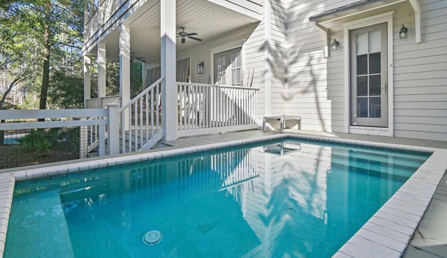 Spacious WaterColor Escape with Private Pool, Bikes & Golf Cart Near Seaside