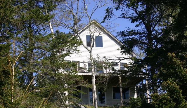 Tranquil oceanfront cottage on Wohoa Bay in Addison