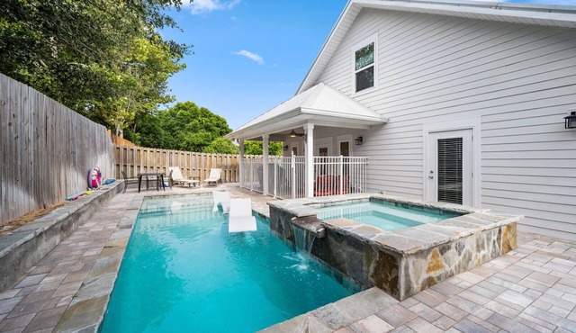 Walk to the Beach | Luxe 4BR Home with Pool + Golf Cart
