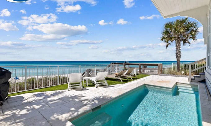 Inlet Beach House | Enchantment | Beach Front, Private Pool, Unobstructed Gulf Views, Next to Rosemary Beach