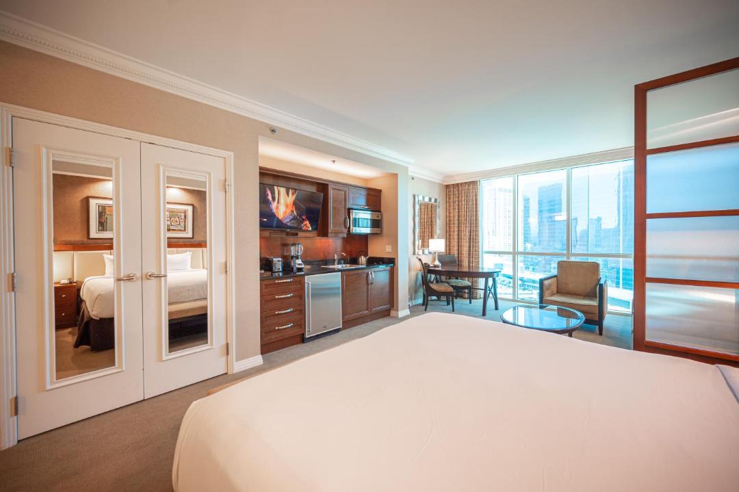 Las Vegas Apartment | NO RESORT FEES-MGM StripView Adjoining Suites F1 View