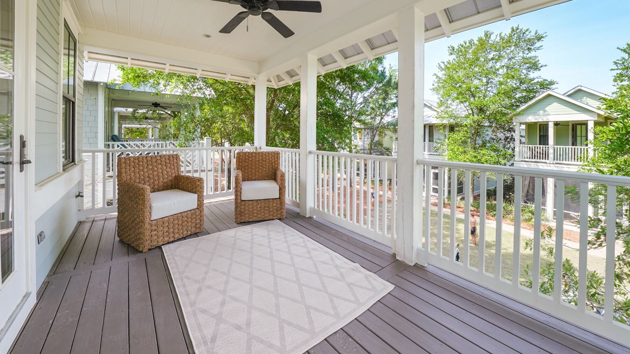 Photo of Patio Balcony in Watercolor