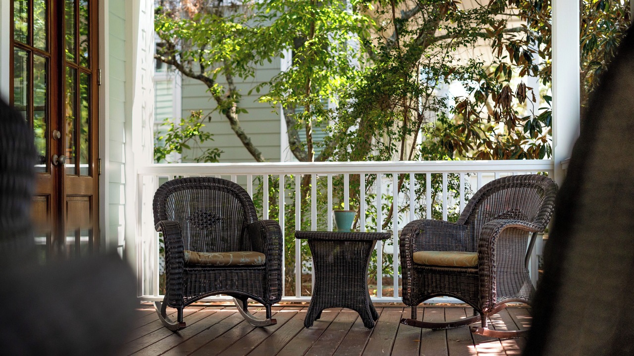 Photo of Patio Balcony in Watercolor