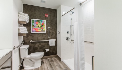 2 Queen Beds, Mobile Accessible w/Roll In Shower, Limited View