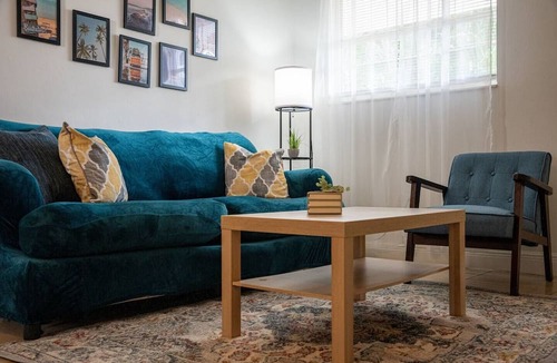 East Little Havana Apartment | Stay in this cozy and bright 2BR apartment, featuring a welcoming living room, modern décor, and plenty of natural light. Walk to Calle Ocho cafés, murals, and music, and reach Brickell in minutes. Perfect for families or groups exploring Miami