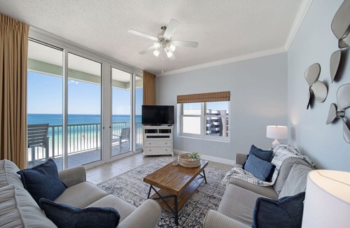 Fort Walton Beach Condo | Waters Edge 603 ~ Direct Ocean Views ~ Top Floor ~ Beach Service