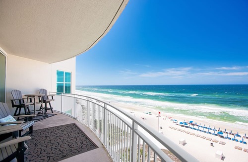 Panama City Beach Condo | 4 Complimentary Beach Chairs! Aqua 601 Oceanfront-3 Balconies! Sleeps 8+Clean