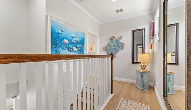 Walk to Beach! Private Pool & Golf Cart Included!