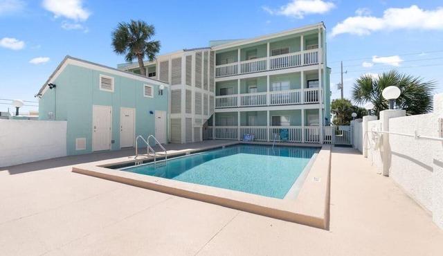 Ground Floor Beachfront Condo with Private Balcony