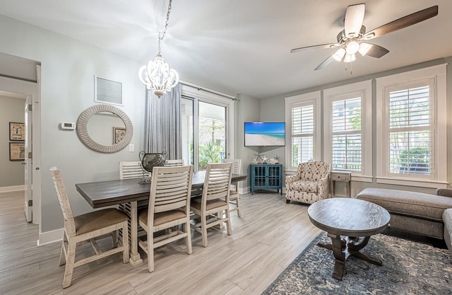 Patio ~ Fully Equipped Kitchen ~ Community Pool